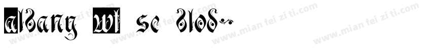 Albany WT sc blod字体转换